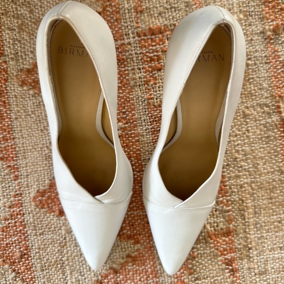 Alexandre Birman 100mm Clarice White Leather Pointy Pump 40.5 - Picture 6 of 12